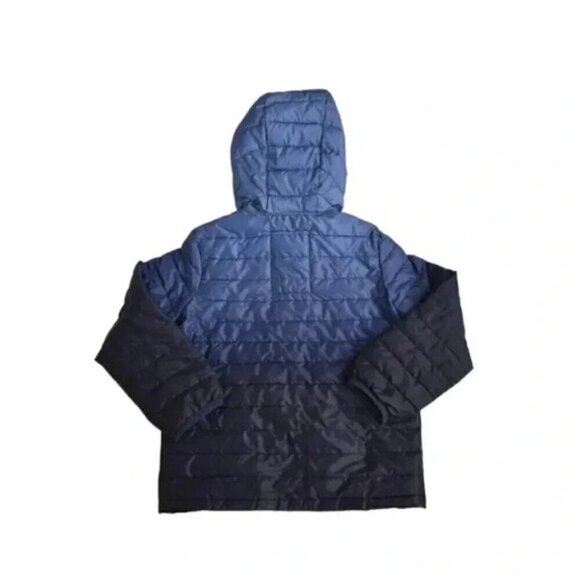 Gap Puffer Jacket Coat Ombre Hooded  Blue Lightweight Size XS - Picture 4 of 8